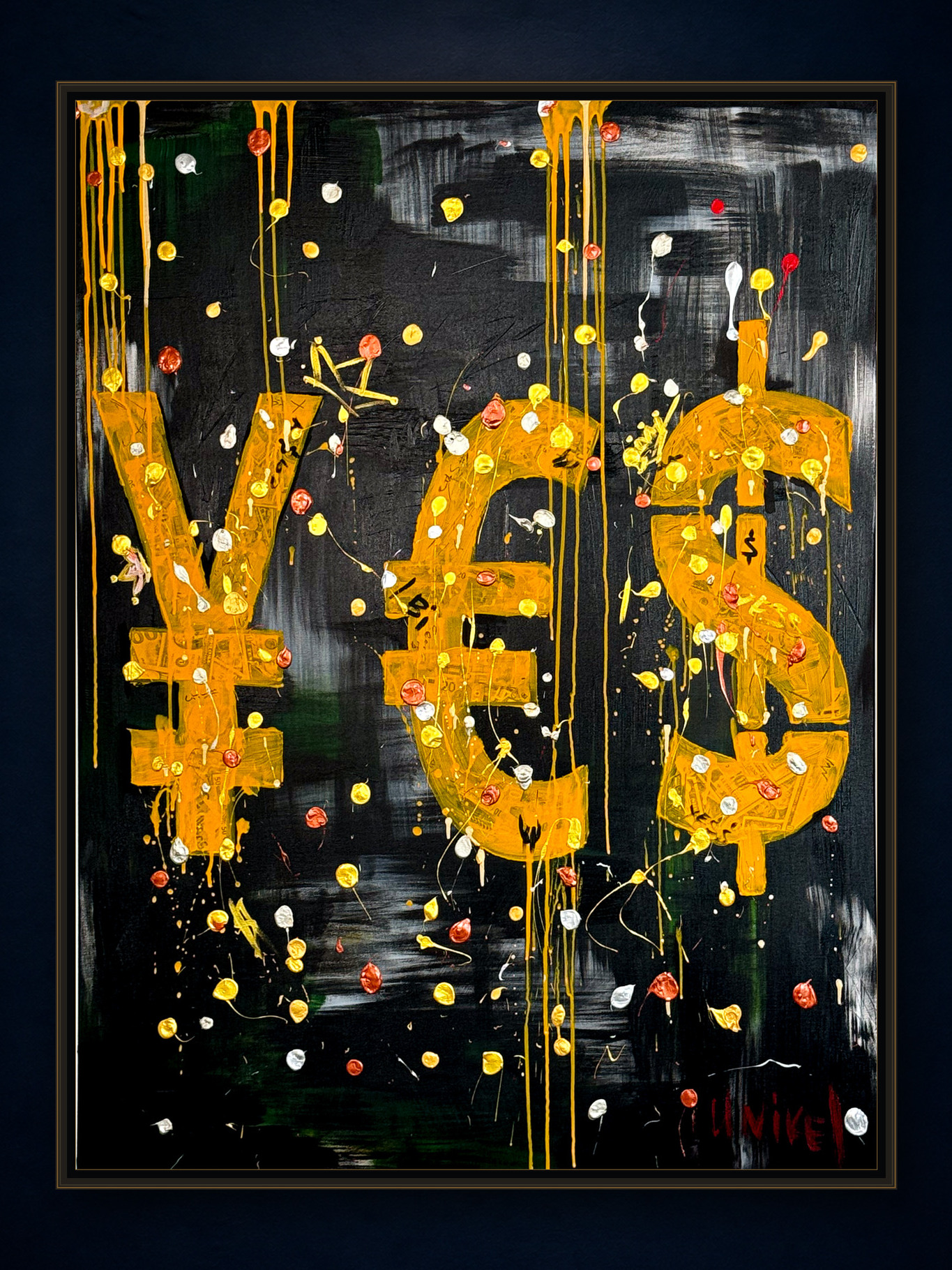 MONEY — real gold in the paint